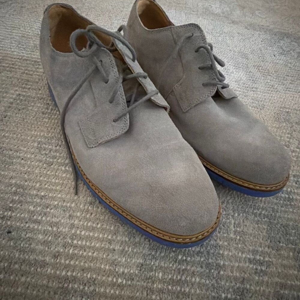 Cole Haan Men's Great Jones Plain Toe Oxfords Ironstone Suede size 9